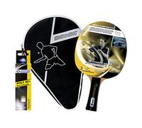 Donic-Schildkröt Set da Ping Pong Waldner 500, 1 Racchetta, 3 Palline e una Custodia