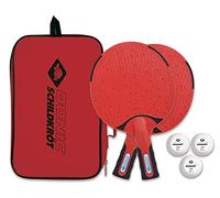 Donic-Schildkröt Set de Tenis de Mesa para Exterior, 2 Raquetas de Plástico, Resistente a la Intemperie y Lavable, 3 Pelotas, en una Práctica Bolsa de Transporte, 788662