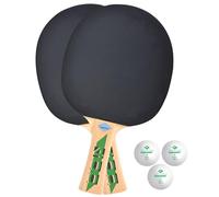 Donic-Schildkröt Set de Tenis de Mesa Speedy Fetzner 400, 2 Raquetas de Madera FSC, 3 Pelotas Calidad 1 Estrella, Ocio, Madera Sostenible, 788468