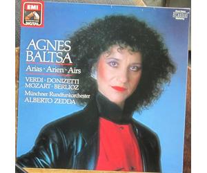 DONIZETTI Gaetano (Italia); VERDI Giuseppe; BERLIOZ Hector (Francia); MOZART Wolfgang Amadeus (Austria) - Agnes Baltsa: Operatic arias - DONIZETTI Sì, vuol di Franciail Rege..; Ah dal ciel discenda un raggio; E che! non ami.. Nella pace (Maria Stuarda) - - BERLIOZ Ah! Je vais mourir (Les Troyens) --VERDI Nel dì della vittoria; Vieni t'affretta; Or tutti sorgete; Una macchia è quì tutt'ora (Macbeth) - MOZART Temerari... Come scoglio (Così fan tutte) --EMI--EMI 067 270478-Vinyl LP-DONIZETTI Gaetano (Italia); VERDI Giuseppe; BERLIOZ Hector (Francia); MOZART Wolfgang Amadeus (Austria)-BALTSA Agnes (mez