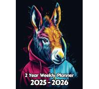 Donkey 2 Year Weekly Planner: 104 Week Sunday to Saturday Calendar | Gift For People Who Love Equine Animals, Mule Lovers | Ideal for Professionals, ... and Busy Individuals | 8.5 x 11 Inches | v1