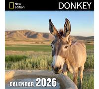 Donkey Calendar 2026: Hardy companions and charming personalities from farm to field | Kalender Calendario Calendrier
