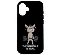 Donkey Deadlift Gymrats Struggle Is Real Lifting Hombres Mujeres Carcasa para iPhone 16