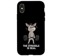 Donkey Deadlift Gymrats Struggle Is Real Lifting Hombres Mujeres Carcasa para iPhone X/XS