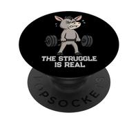 Donkey Deadlift Gymrats Struggle Is Real Lifting Hombres Mujeres PopSockets PopGrip Adhesivo