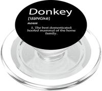 Donkey Definition Best Farm Animal Ever Cute Ranch Burros PopSockets PopGrip para MagSafe