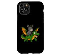 Donkey Dragon Riding Zoo Day Animal Lover Niños Niñas Niños Carcasa para iPhone 11 Pro