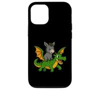 Donkey Dragon Riding Zoo Day Animal Lover Niños Niñas Niños Carcasa para iPhone 12/12 Pro