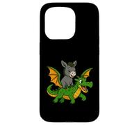 Donkey Dragon Riding Zoo Day Animal Lover Niños Niñas Niños Carcasa para iPhone 15 Pro