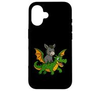 Donkey Dragon Riding Zoo Day Animal Lover Niños Niñas Niños Carcasa para iPhone 16