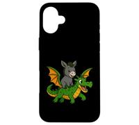 Donkey Dragon Riding Zoo Day Animal Lover Niños Niñas Niños Carcasa para iPhone 16 Plus