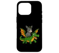 Donkey Dragon Riding Zoo Day Animal Lover Niños Niñas Niños Carcasa para iPhone 16 Pro