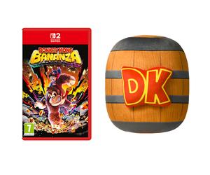 Donkey Kong Bananza + Cojín de barril DK de Donkey Kong