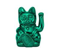 DONKEY Lucky Cat Cosmic Edition Uranus Shiny Teal | Gato Angular, Maneki Neko, 15 cm, en Caja de Regalo (Shiny Teal)