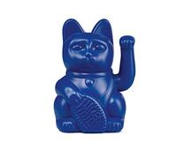 Donkey Products Gato decorativo japonés Lucky Cat Tono moderno 15 cm Azul oscuro