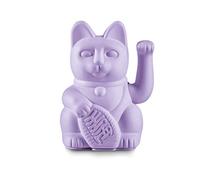 DONKEY Products 330544 Lucky Cat Lilac - Amuleto japonés de la Suerte (plástico, 8,5 x 10,5 x 15 cm), Color Lila