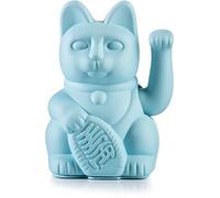 DONKEY Products - Gato de la Suerte Azul | Gato Decorativo japonés en Elegante Tono Mate, Aprox. 15 x 10,5 cm