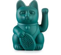 Donkey Products - Gato de la suerte verde | Gato decorativo japonés en elegante tono mate 15 cm de altura