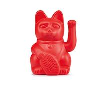DONKEY Products - Gato Rojo de la Suerte, Gato Rojo en Forma de Gato Decorativo japonés, en Elegante Tono Mate, 15 cm de Alto