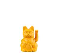 Donkey Products Lucky Cat Mini Maneki Neko, Winky Cat, Lucky Charm Amarillo 9,8 cm