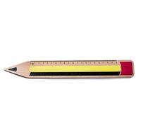 Donkey Products Regla Pencilmania Ruler Lápiz, Medidas, 30 cm, Madera de Haya, 900244