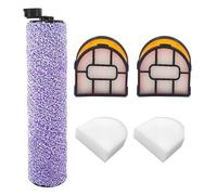 Donkivvy Juego de cepillo de rodillo y filtro de repuesto para aspiradoras Shark HydroVac 3 en 1 multisuperficie WD100, WD101, WD200 - 1 cepillo de rodillo, 2 espuma, 2 HEPA