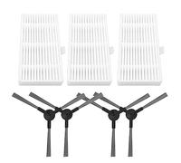Donkivvy Kit de 7 filtros de cepillo lateral para robot aspirador Cecotec Conga 999 X-Treme, 3 cepillos laterales, 4 filtros