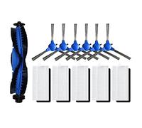 Donkivvy Kit de accesorios de repuesto de 12 piezas para aspiradora robot Venga VG Rvc 3000 3001, 1 cepillo de rodillo principal, 5 filtros HEPA, 6 cepillos laterales