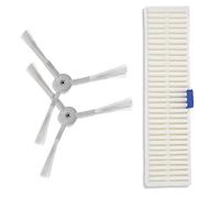 Donkivvy Kit de filtro HEPA de cepillo lateral para Rowenta Explorer serie 60 RR7427 RR7447 RG7447 piezas de robot aspirador