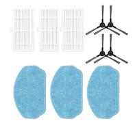 Donkivvy Kit de trapeador con filtro lateral de 10 piezas para Cecotec para CONGA 999 para robot aspirador X-TREME, 4 cepillos laterales, 3 filtros HEPA, 3 paños de fregona