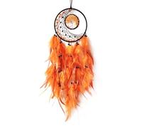 Donko Atrapasueños naranja para decoración de pared, árbol de la vida, atrapasueños hecho a mano, adorno para colgar en la pared, para dormitorio, sala de estar, decoración del hogar