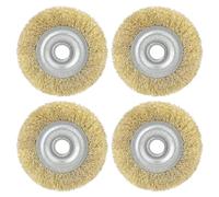 Donlala Gloria Multibrush - Juego de 4 cepillos para juntas de jardín compatibles con Gloria Multibrush y Weedbrush, cepillo para juntas de jardín, rascador de juntas de 10 cm de diámetro, cepillo de