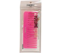 DONNA Peine voluminizador de dientes anchos para levantar raíces, esponjar y desenredar, puntas redondeadas, plástico ligero y duradero, para cabello rizado, ondulado, ondulado y liso (rosa)