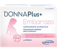 Donna Plus Embarazo 30 Cáps - Complemento Alimenticio para Embarazadas