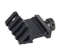 Donnagelia - Soporte de riel de ángulo de desplazamiento de 45 grados, 4 ranuras, estilo Picatinny y Weaver para montar linterna, mira de punto rojo