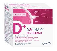 DONNAPLUS Fertilidad 30 cápsulas + 30 sobres 7 g - complemento para planificación reproductiva
