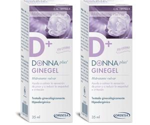 DONNAplus Ginegel | 35 ml | Gel Hidratante Vulvar para el Bienestar Íntimo, Sequedad e Irritación (Paquete de 2)