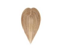 Donne Capelli Cabello humano Topper 7x13CM seda Base Top Hairpiece para las mujeres postizos clip en Topper extensiones de cabello extensiones de cabello(6 pulgadas,Dark Blonde )