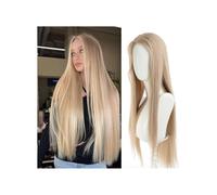 Donne Capelli Peluca sintética para mujer, 28,7 pulgadas, 73 cm, extensiones de pelo (Flax gold)