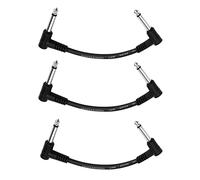 Donner 6 pulgadas Guitarra Patch Cable Negro Cables de Guitarra Pedal De Efectos