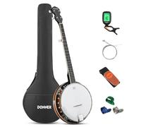 Donner Banjo DBJ-200 - Guitarra de banjolele tenor de 5 cuerdas con kit de banjo sintonizador, bolsa de concierto, instrumentos musicales de cuerda para adultos principiantes