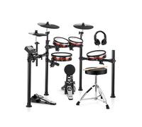 Donner DED-200 MAX Set de Batería Electrónica con Parches de Malla de 2 Capas, 450 Sonidos y 31 Kits