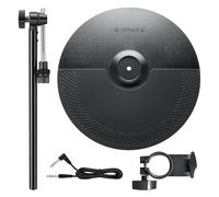 Donner DED-200 Tambores Nitro Mesh Expansion Pad - Juego de tambor de expansión de 12 pulgadas para el kit de tambor eléctrico Nitro Mesh con cable de señal, abrazadera de estante, soporte de metal de