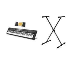Donner - DEP-20 - Piano Digital, Piano Eléctrico, Principiantes con 88 Teclas de Tamaño Y Peso & PURE GEWA GEWA F900520 - Soporte de teclado, patas perfil simple,negro