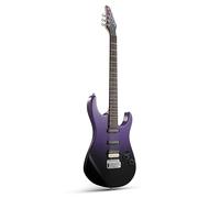 Donner DMT-66 39 Inch Guitarra Eléctrica de Tamaño Completo para Principiantes, Kit de Guitarra Eléctrica con Funda Negro Púrpura