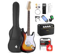 Donner DST-100S Sunburst Electric Guitar with Amplifier,Bag,Capo,Strap,String,Tuner,Cable and Pick