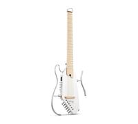 Donner Guitarra eléctrica acústica HUSH I PRO Guitarra de viaje con múltiples modos de efecto, kit de guitarra inteligente de auriculares, bolsa de concierto, correa, cable de carga