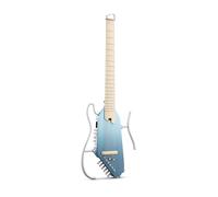 Donner Guitarra Electroacústica HUSH I PRO Travel con Múltiples Modos de Efectos, Kit Inteligente con Auriculares, Bolsa de Transporte, Correa, Cable de Carga, Azul Hawaiano