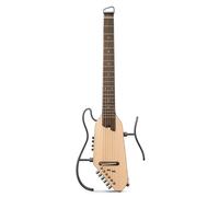 Donner Hush-I Pro Guitarra Silenciosa Natural Eléctrica Versátil con 8 Formatos de Cuerpo Virtuales y Efectos Integrados para Transporte Fácil