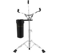 Donner Soporte de tambor, soporte ajustable de doble refuerzo extendido con soporte para baquetas para tambores de 10 a 14 pulgadas de diámetro, almohadillas de tambor, rango de altura de 26 a 40